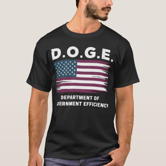 T-shirt DOGE Efficacité du ministère (Devant)