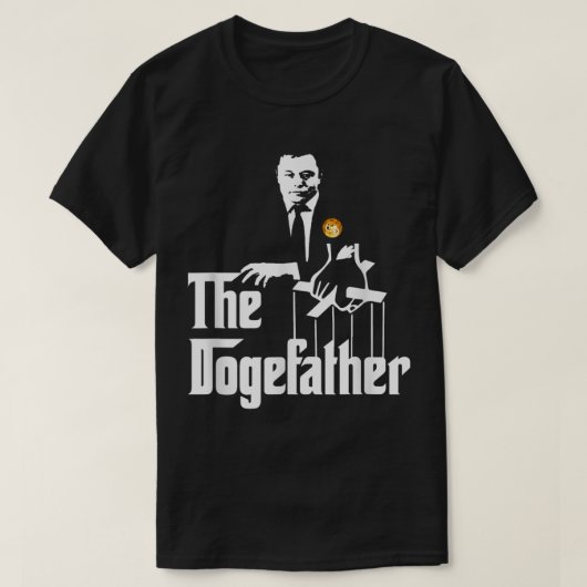 T-shirt Doge Meme Crypto Boss Parody Design (Design devant)