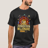 T-shirt Dogecoin 2022 CryptoCurrency Dogecoin Millionaire (Devant)
