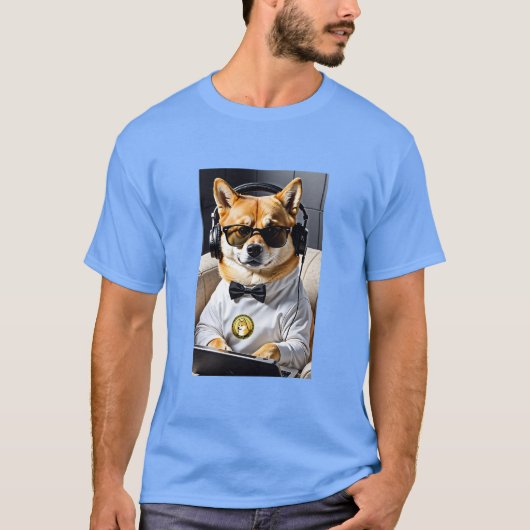 T-shirt Dogecoin À La Lune (Devant)