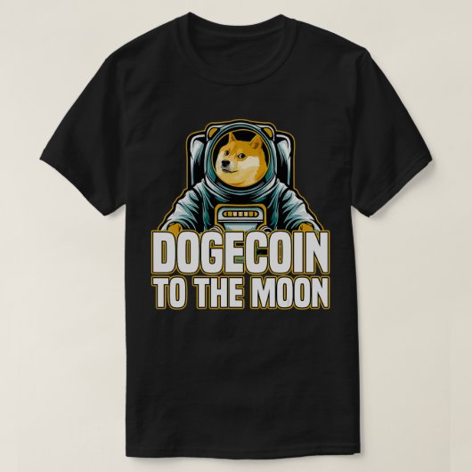 T-shirt Dogecoin À La Lune (Design devant)