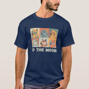 T-shirt Dogecoin À La Lune Crypto Mème Coin Shiba DOGE T