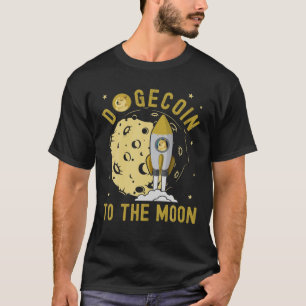 T-shirt Dogecoin À La Lune, Doge Kids Space Rocket Crypt