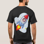 T-shirt Dogecoin À La Lune Rocket Man Space Doge Crypto  (Dos)