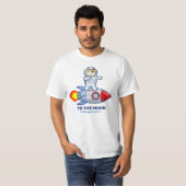 T-shirt Dogecoin À La Lune Rocket Man Space Doge Crypto (Devant entier)