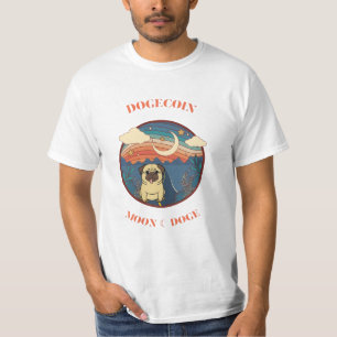 T-shirt Dogecoin chien drôle assis dans l'espace -Space Ch