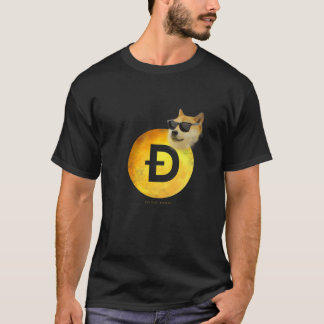 T-shirt Dogecoin Cool Doge Au Jeton De Pièce De Lune
