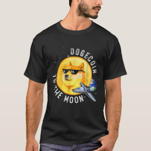T-shirt Dogecoin Crypto Doge Coin Porte Crypto À La Moo