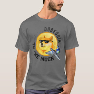T-shirt Dogecoin Doge Crypto monnaie jeton jetons mâle fem