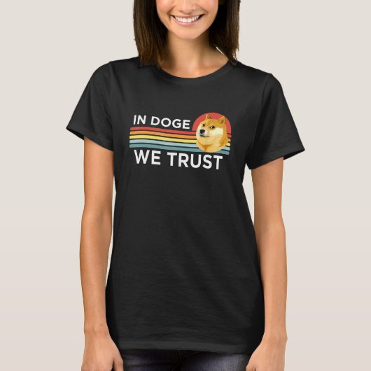 T-shirt Dogecoin Doge CryptoCurrency Trader (Devant)