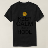 T-shirt Dogecoin Gardez Le Calme Et HODL Drôle Mème Cadeau (Design devant)