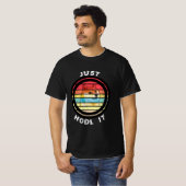 T-shirt Dogecoin Just Hodl It Retro Design (Devant entier)