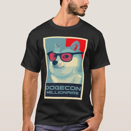 T-shirt DOGECOIN Millionaire HODL Crypto SHIB Token to the (Devant)