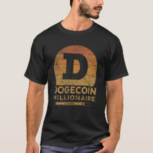 T-shirt Dogecoin Miner Dogecoin Millionaire Vintage