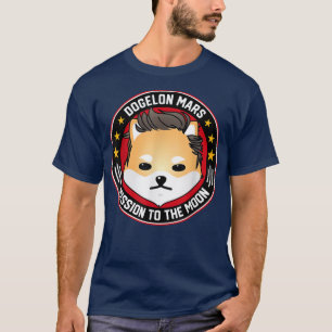 T-shirt Dogelon Mars Mission Au Mème De Crypto Lune