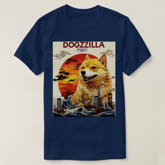 T-shirt Dogezilla Funny Doge Mème Géant Shiba Inu Drôle Do (Design devant)