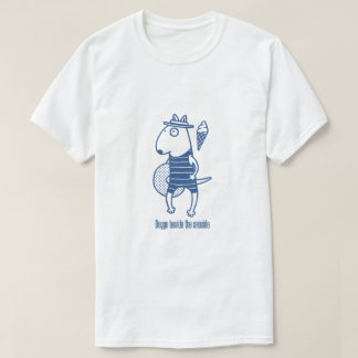 T-shirt Doggo beside the seaside: Blue