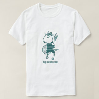T-shirt Doggo beside the seaside: Green