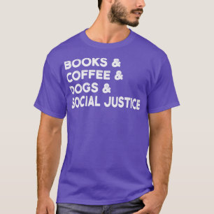 T-shirt Dogs Books and Coffee