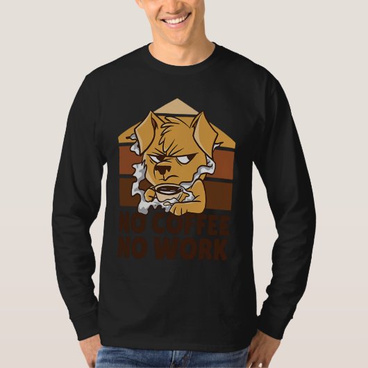 T-shirt Dogs Coffee Espresso Coffee  Men Women (Devant)