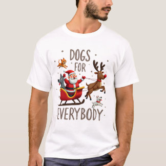 T-shirt Dogs For Everybody Santa Funny Christmas Xmas (1).