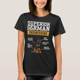 T-shirt Dogs Lover I Doberman Dog I Superior German Engine