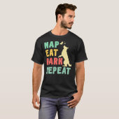 T-shirt Dogs Lover Nap Eat Bark Dog Owner Pet Animal Graph (Devant entier)