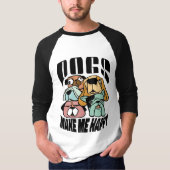 T-shirt Dogs Make Me Happy (Devant)