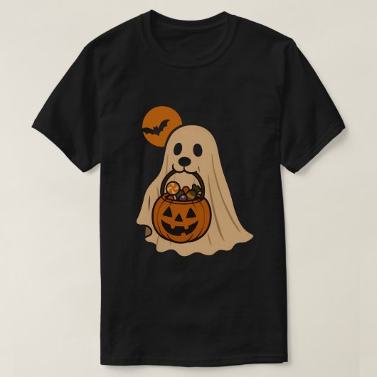 T-shirt Dogs on Halloween night (Design devant)