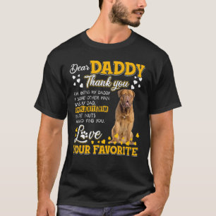 T-shirt Dogue De Bordeaux Cher Papa Merci D'Être M