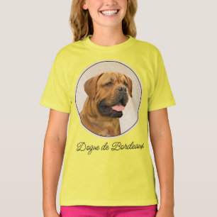 T-shirt Dogue de Bordeaux Peinture - Cute Original Chien A