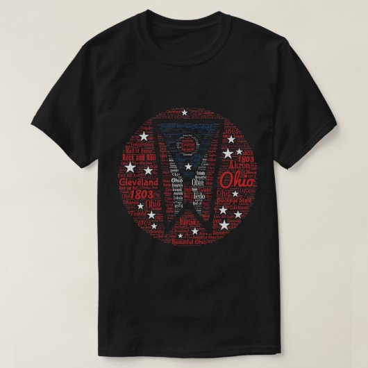 T-Shirt d'Ohio, Mot d'Ohio Homme (Design devant)