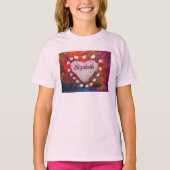 T-shirt Doigt de coeur peint (Devant)