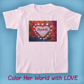 T-shirt Doigt de coeur peint