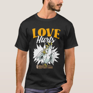 T-shirt Doigt de morsure de perroquet amusant pour les ama