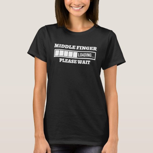 T-shirt Doigt du milieu (Devant)