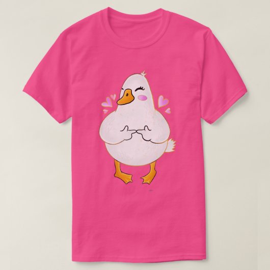 T-shirt Doigts de canard (Design devant)
