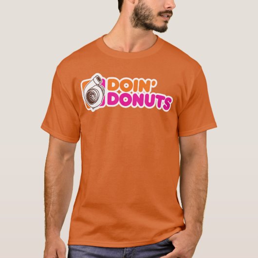 T-shirt Doin Donuts Funny Racing Drift Enthousiaste (Devant)