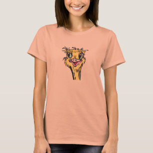 T-shirt d'oiseau d'enfant en bas âge d'autruche