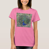 T-Shirt d'oiseau Peacock Ringer (Devant)
