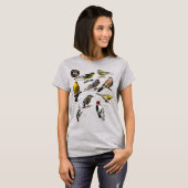 T-shirt d'oiseaux (Devant entier)