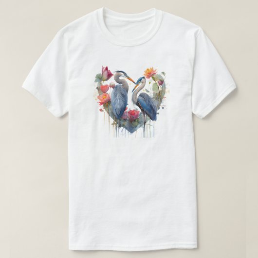 T-shirt d'oiseaux (Design devant)
