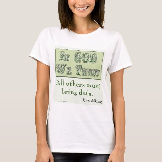 T-shirt Doit apporter des données (Devant)