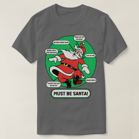 T-shirt Doit être Père Noël (Design devant)