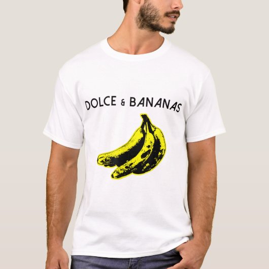 T-shirt Dolce and Bananas Funny Parody Design (Devant)