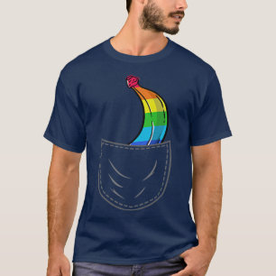 T-shirt Dolce Pocket LGBTQ Banana Funny Pride Graphic Cute