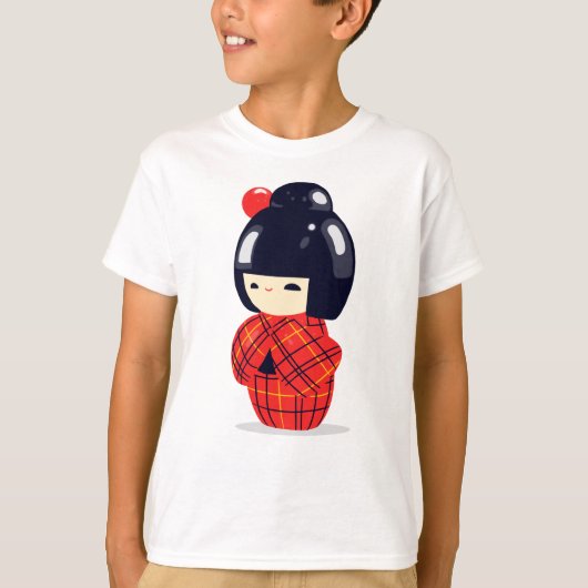 T-shirt Doll Sakura Kokeshi (Devant)