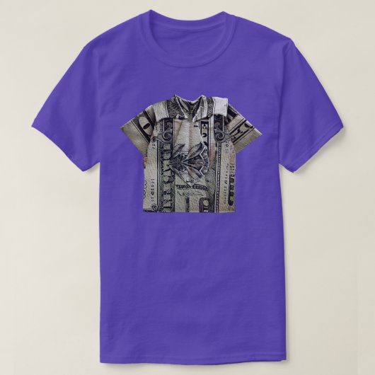 T-shirt Dollar Bill Origami Et Cravate (Design devant)