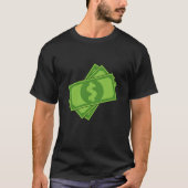 T-shirt Dollar de l'argent du dessin (Devant)