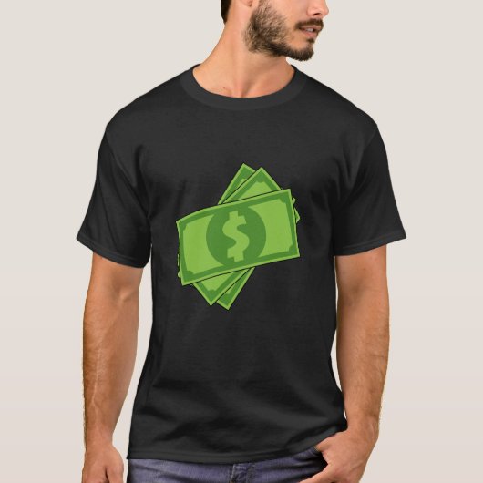 T-shirt Dollar de l'argent du dessin (Devant)